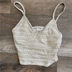 Cotton On Black and yellow Striped Camisole NWT size XS